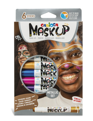 Face Paint Colours by 6 Metallic