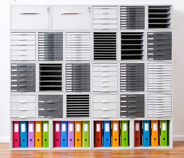 Plastic Drawers x 5 Light Grey 'ARCHIVE 2000'
