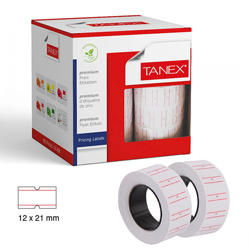 Self adhesive Price labels 12 x 21mm
Pack of 6 Rolls