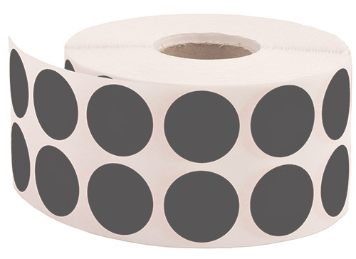 Roll Stickers Round 20mm Grey