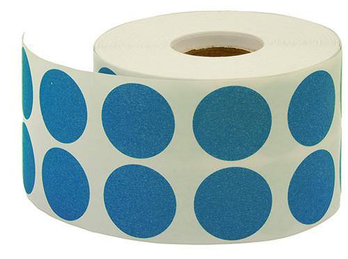 Roll Stickers Round 20mm Blue