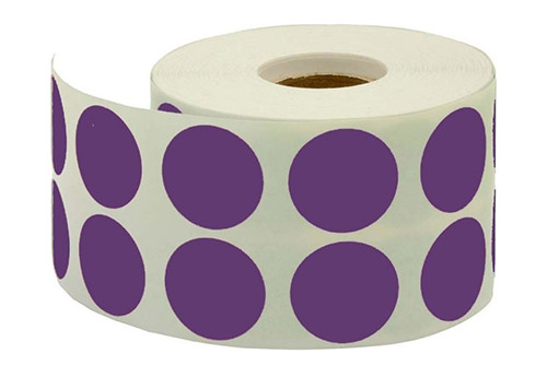 Roll Stickers Round 20mm Violet