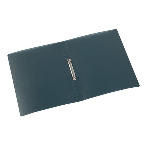 'Viquel' A4 Flexible Plastic 2 Ring File Transparent Black