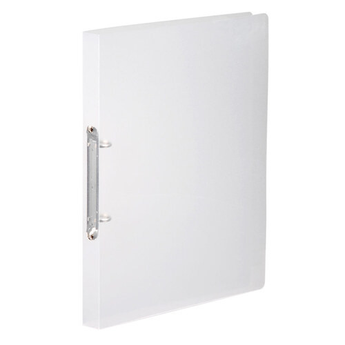 'Viquel' A4 Flexible Plastic 2 Ring File Transparent White