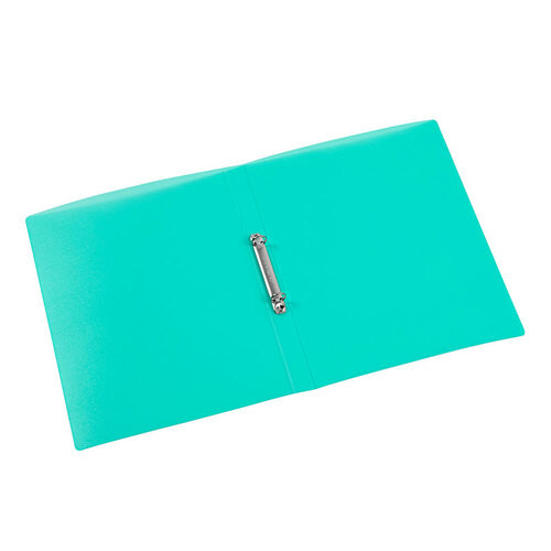 'Viquel' A4 Flexible Plastic 2 Ring File Transparent Green