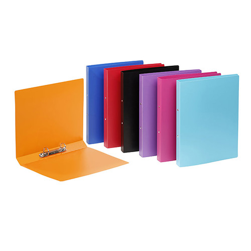 'Viquel' A4 Flexible Plastic 2 Ring File Violet 30mm