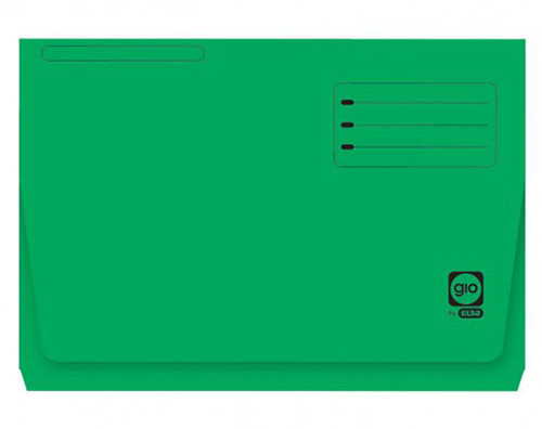 Carton Pocket File Green 'Elba'