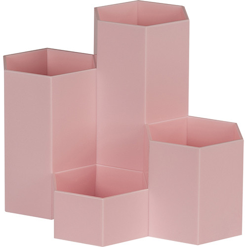 Desk Organiser Honeycomb Pink