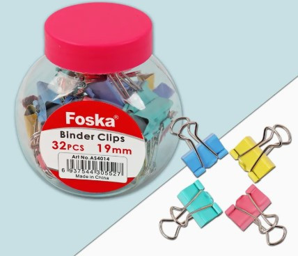 Fold Back Clips 19mm Tub of 32