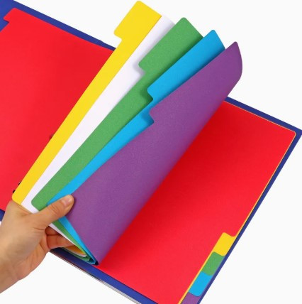 Cardboard Dividers Set of 10 colours Foska