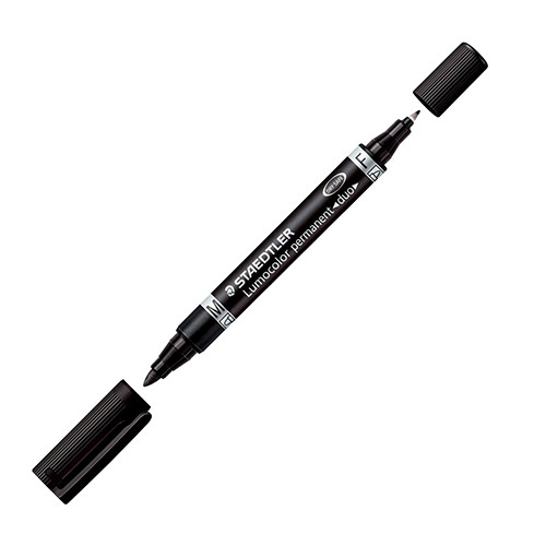 Staedtler Permanent Marker Double Sided (twin tip) Black