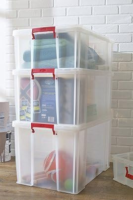 85L Storage Box Clip Lock Handles
