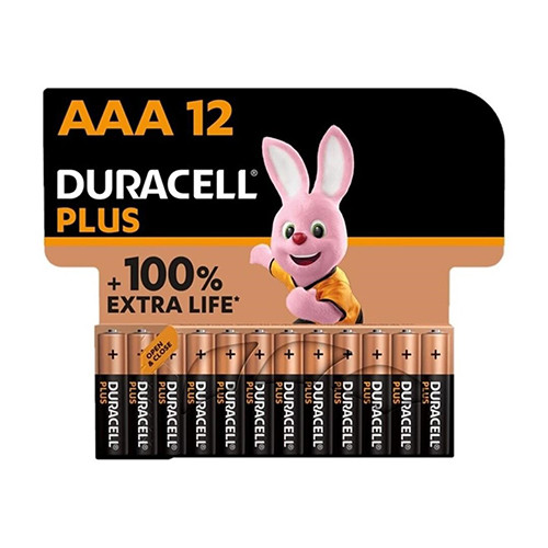 Battery AAA 'Duracell Plus'
Pack of 12