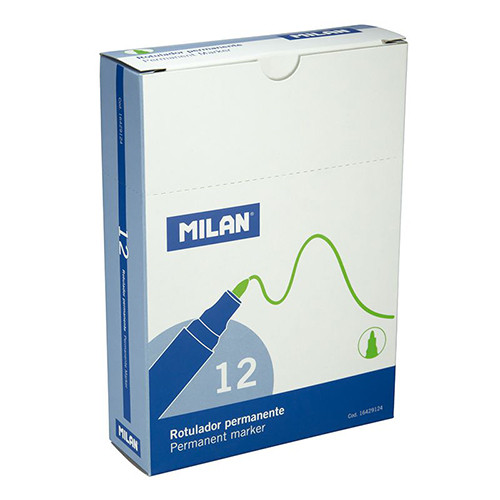 Permanent Marker Green Bullet Tip 'Milan'
Box of 12