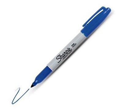 Sharpie Permanent Marker Blue Medium Bullet Tip
