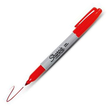 Sharpie Permanent Marker Red Medium Bullet Tip
