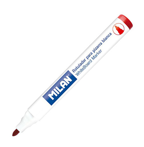 Milan Whiteboard Marker Red Bullet Tip