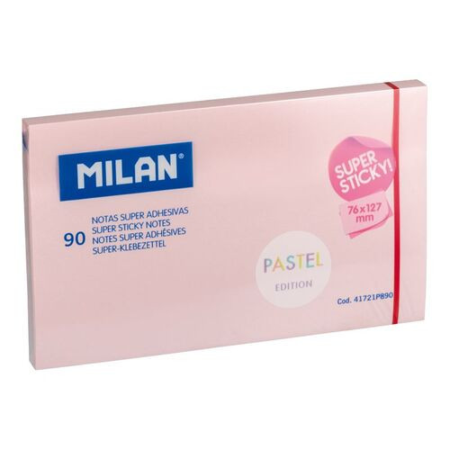 Sticky Notes 'Milan' 76 x 127mm Pastel Pink