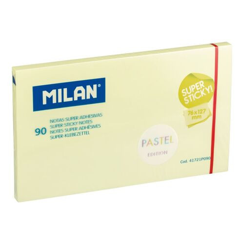 Sticky Notes 'Milan' 76 x 127mm Pastel Yellow