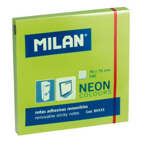 Sticky Notes 'Milan' 76 x 76mm Neon Green