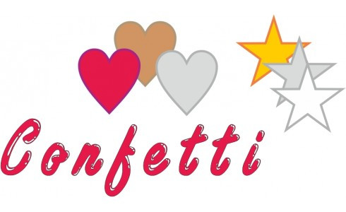 Glitter Confetti Hearts & Stars