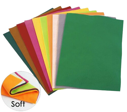 Felt Sheets A4 Assorted Colours 'Foska'