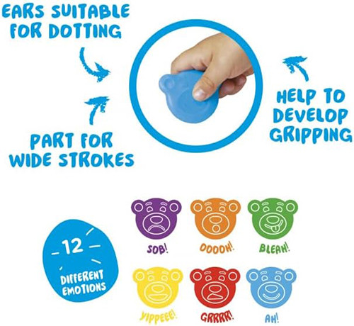 Plastic Crayons by 12
'Teddy Grip Baby'