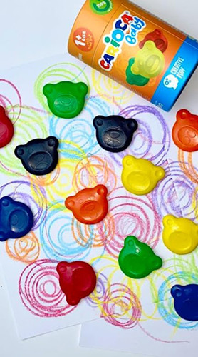 Plastic Crayons by 12
'Teddy Grip Baby'