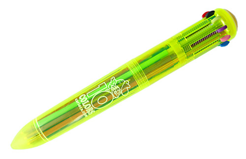 Carioca Retractable Ballpen 10 colours