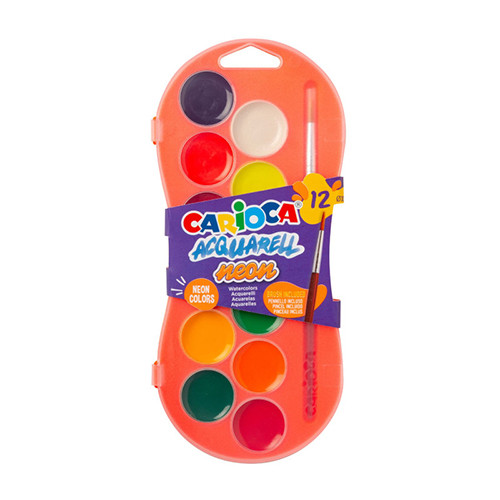 Water Colours Neon 
Set of 12 + Brush
