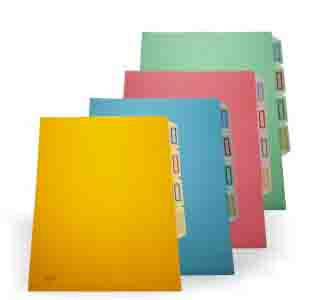 L Shaped A4 Plastic Pockets 
3 Compartments
Pack of 12