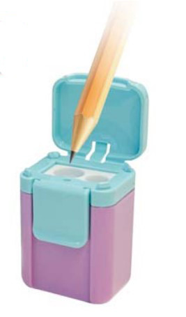 Sharpener with Plastic Container Pastel 'Arda'
