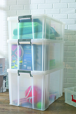 26L Storage Box Clip Lock Handles