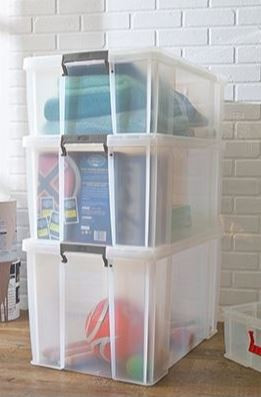 48L Storage Box Clip Lock Handles