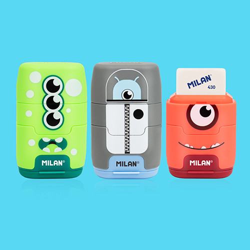 Sharpener with Eraser 'Milan Alien'
Sold Single