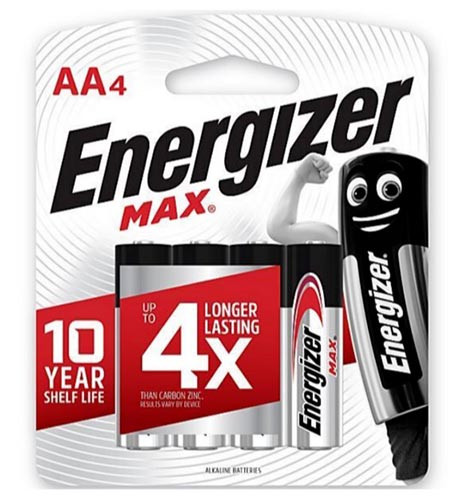 Battery AA 'Energizer'
Pack of 4