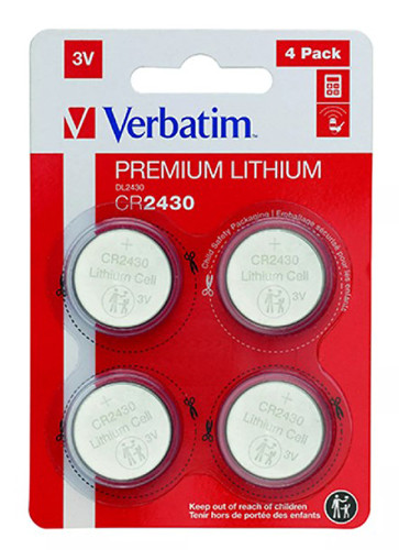 Battery CR2430 'Verbatim'
Pack of 4