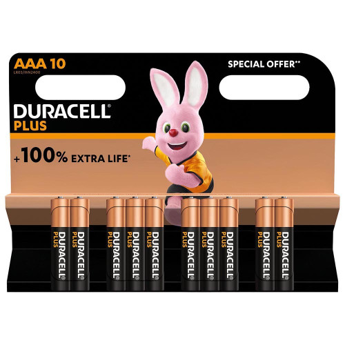 Battery AAA 'Duracell Plus'
Pack of 10