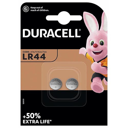 Battery LR44 'Duracell'
Pack of 2