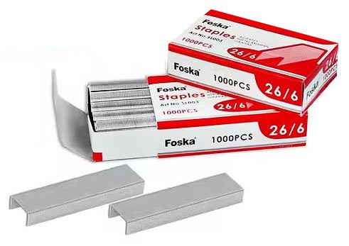 Staples Size 26/6 'Foska'
Box of 10