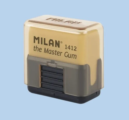Rubber Erasers With Protective Case 'Milan Master Gum'