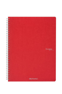 A4 'Fabriano' Spiral Book 140 pages Red
