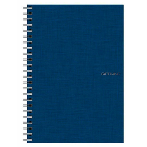 A4 'Fabriano' Spiral Book 140 pages Dark Blue