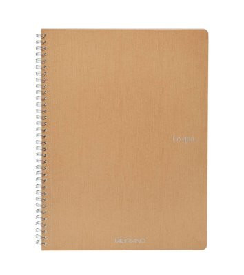 A4 'Fabriano' Ruled Spiral Book 140 pages Buff