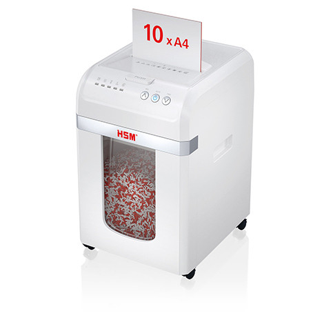 Shredder 
10 Sheets + Auto Feeder 200 Sheets + Credit Cards + Staples + Paperclips