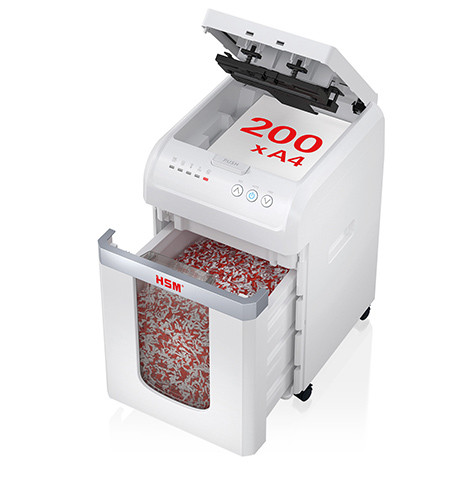 Shredder 
10 Sheets + Auto Feeder 200 Sheets + Credit Cards + Staples + Paperclips