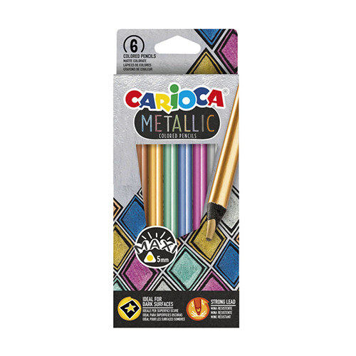 Pencil Colours Maxi Metallic by 6