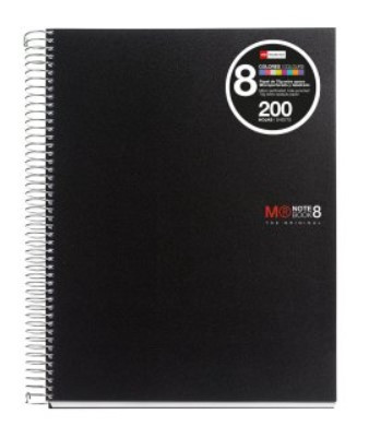 A5 Spiral Book 400 pages Black