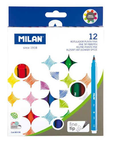 Felt Pens Neon by 12 'Milan'
