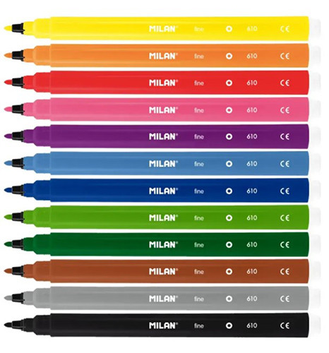 Felt Pens Neon by 12 'Milan'